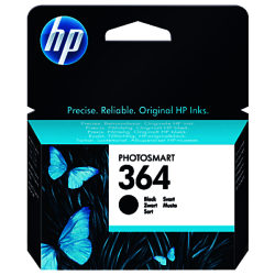 HP 364 Photosmart Ink Cartridge, Standard Black, CB316EE